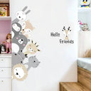 Removable Nordic Animal Decals for Kids