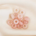 14K Gold Filled Garnet Hoop Earrings Handmade Gemstone Jewelry Boho