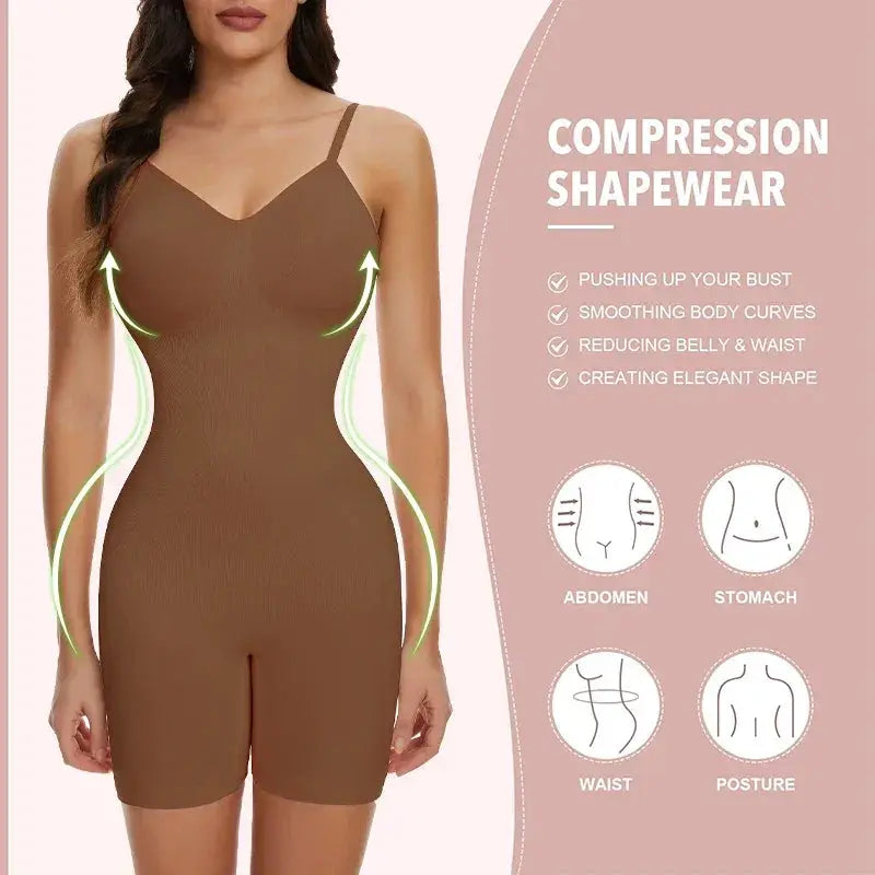 Seamless Backless Bodysuit Shapewear For Women Lift Smooth