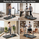 Under Desk Treadmill 2In1 Foldable Handrail Ultra Quiet Compact