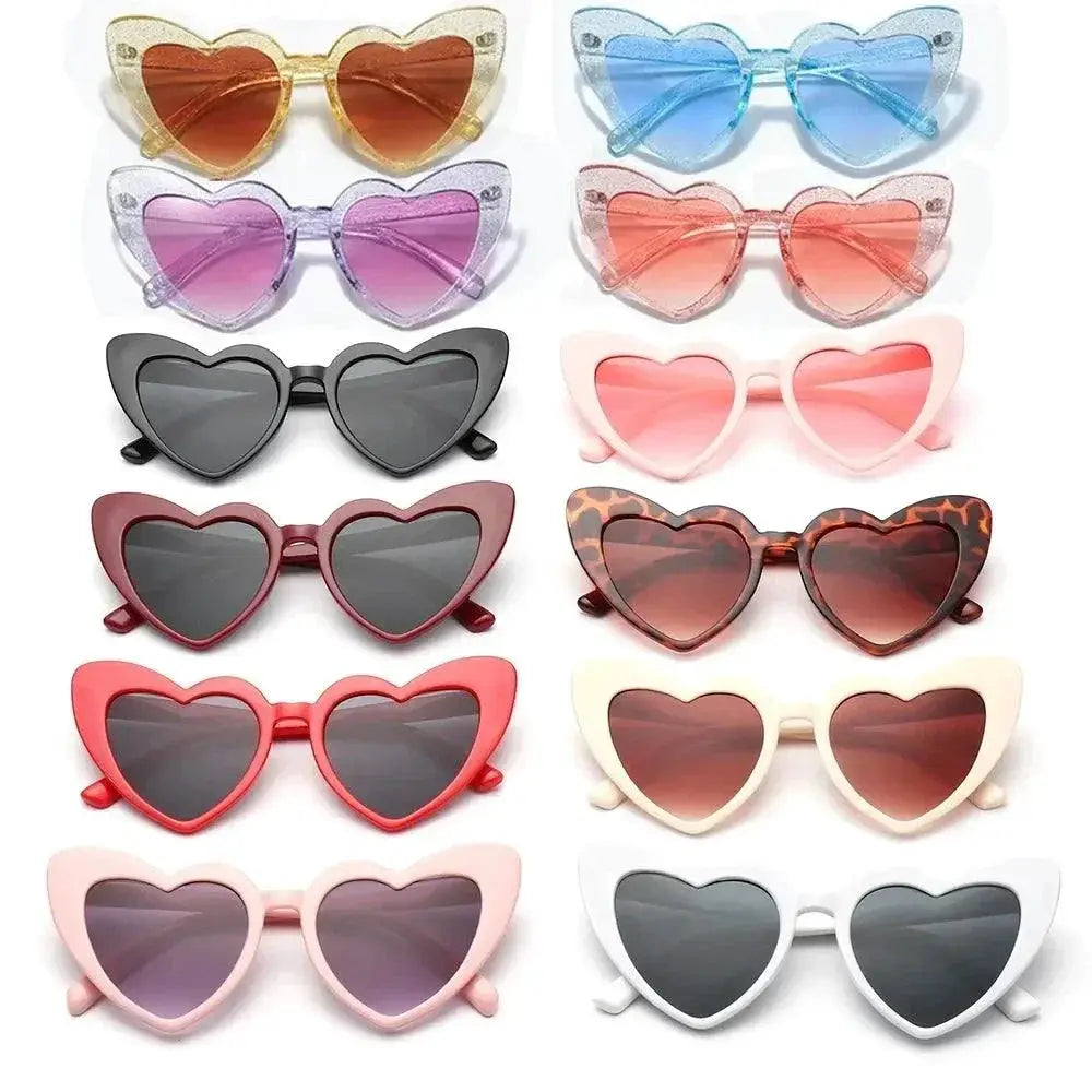 Heart Shaped Sunglasses for Bachelorette Fun Bride Squad