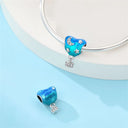 Sterling Silver Blue Purple Butterfly