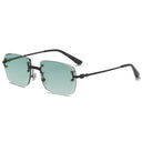 Unisex UV400 Rimless Square Sunglasses for Sun Protection