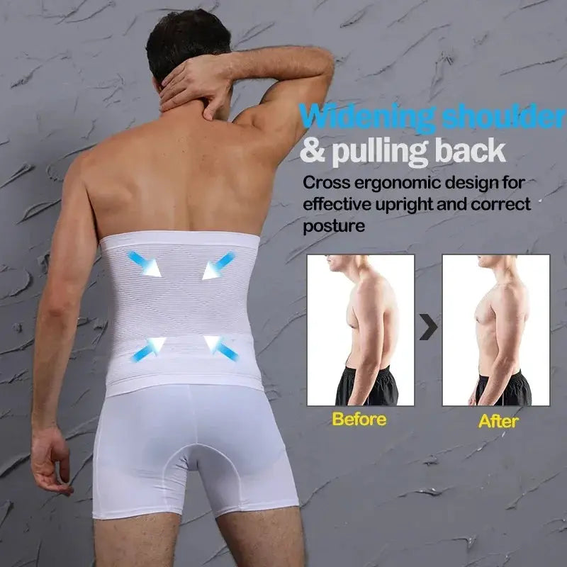 Men's Slimming Waist Trainer for Tummy Control and Fat Burn