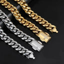 Men Women Cubanc Chain Gold Bracelet