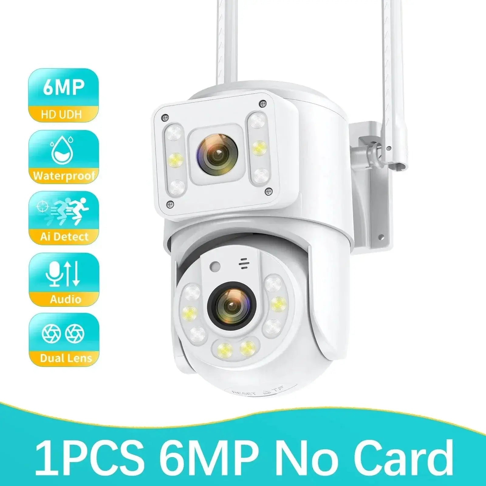 8MP Dual Lens Outdoor Security Camera With Night Vision