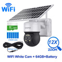 SHIWOJIA 8W 6MP Solar Camera 4G SIM 12X ZOOM CCTV Video