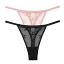 Mesh Elegance Thong Panties Stylish Intimates Set for Women