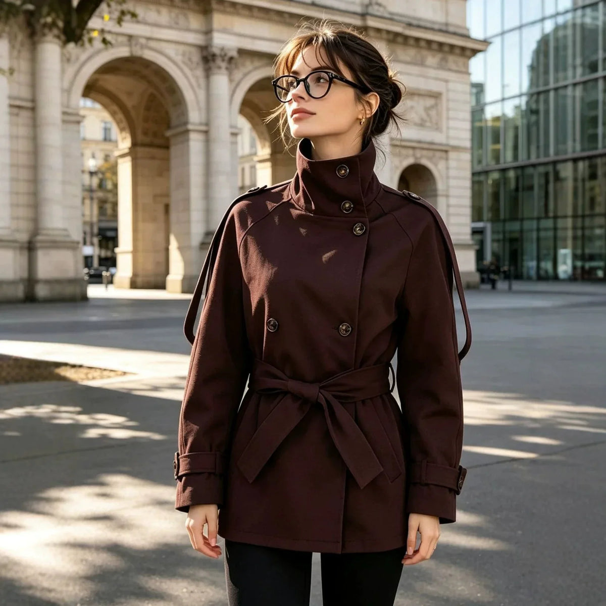 Lace Brown Fashion Jacket