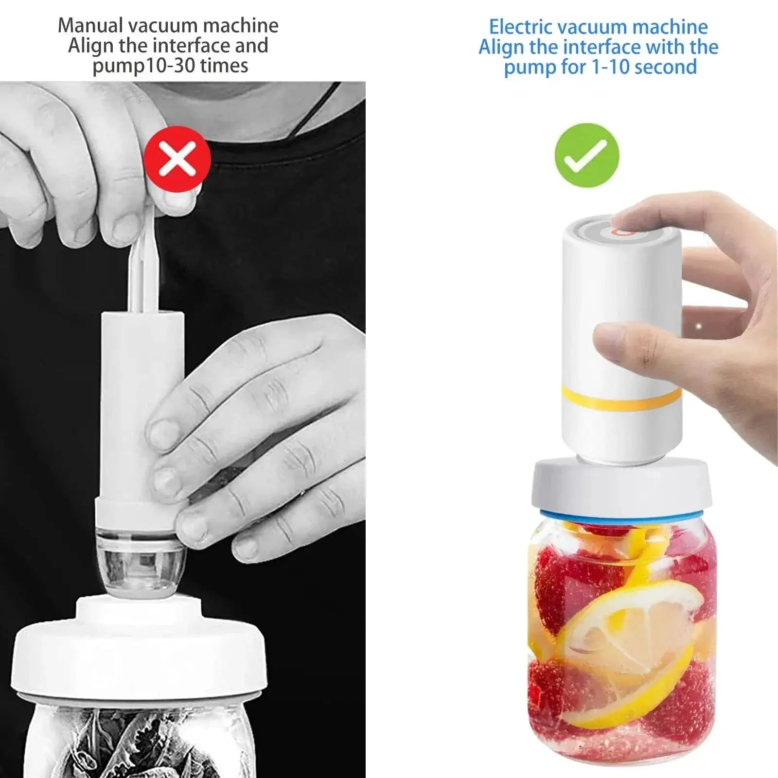 Versatile Vacuum Sealer Kit For Mason Jars Fresh Storage
