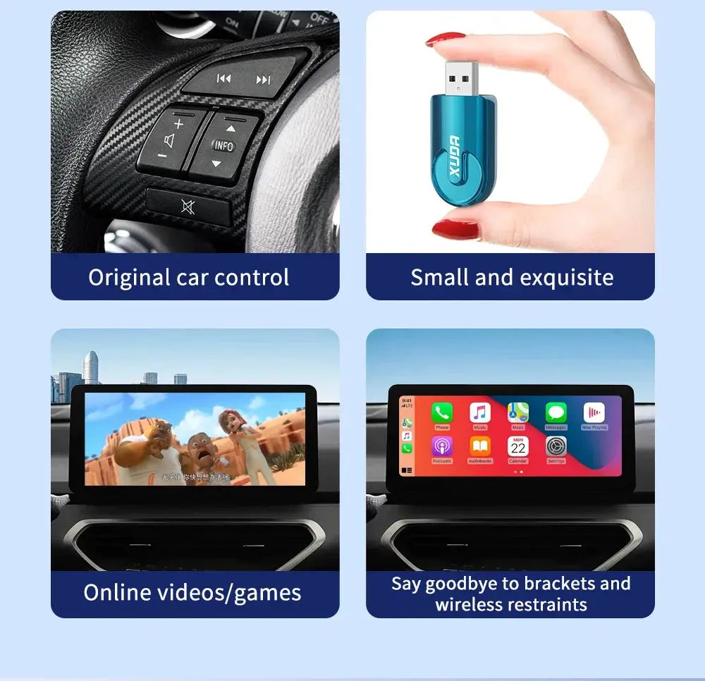 Seamless Wireless CarPlay Box for Cars — product view 12