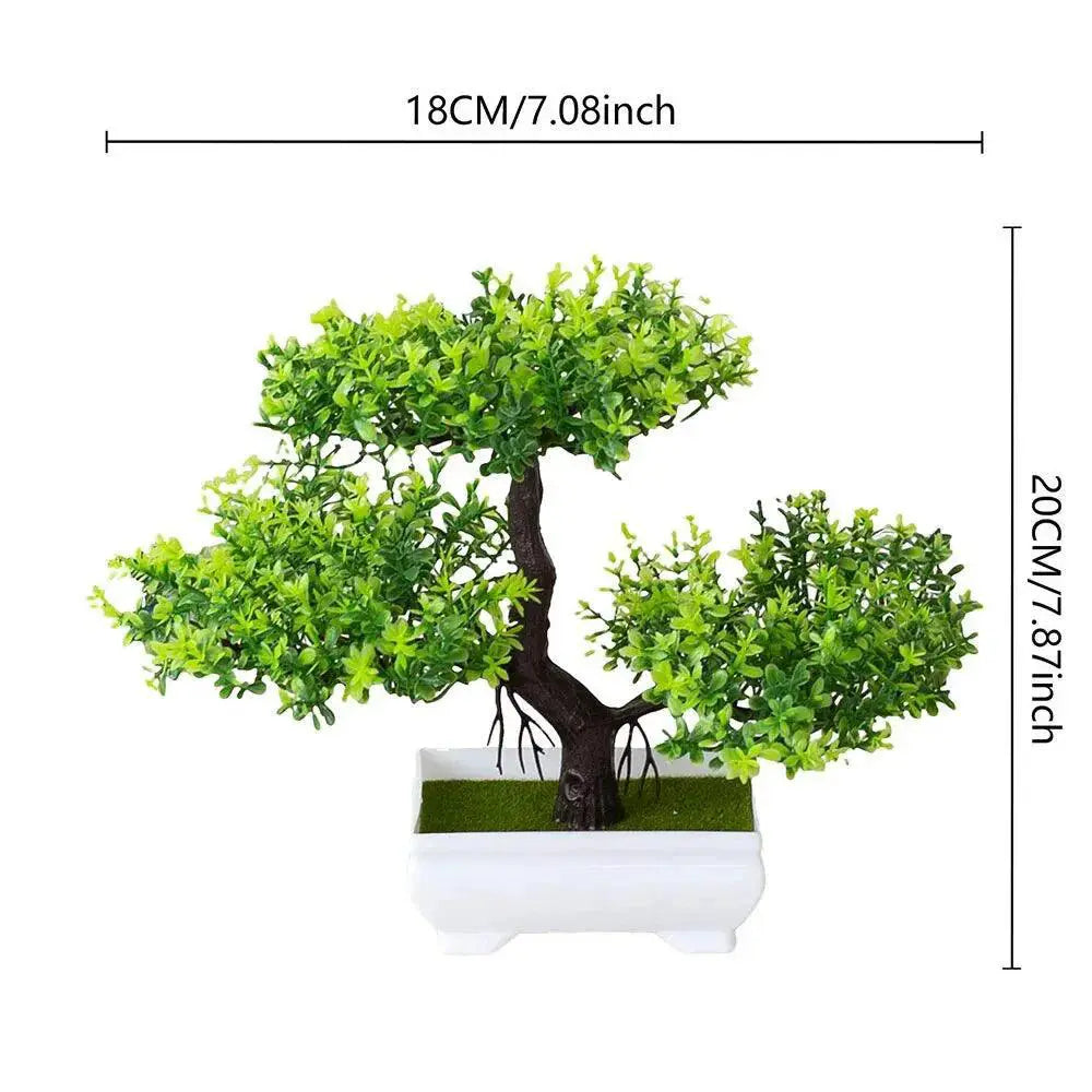 Artificial Bonsai Tree Pot Fake Plant For Home Decor