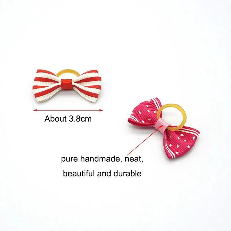 Ribbon Pet Hair Accessories For Dogs Cute Hair Bows Bands