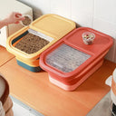 Collapsible Pet Food Container Airtight Foldable Storage