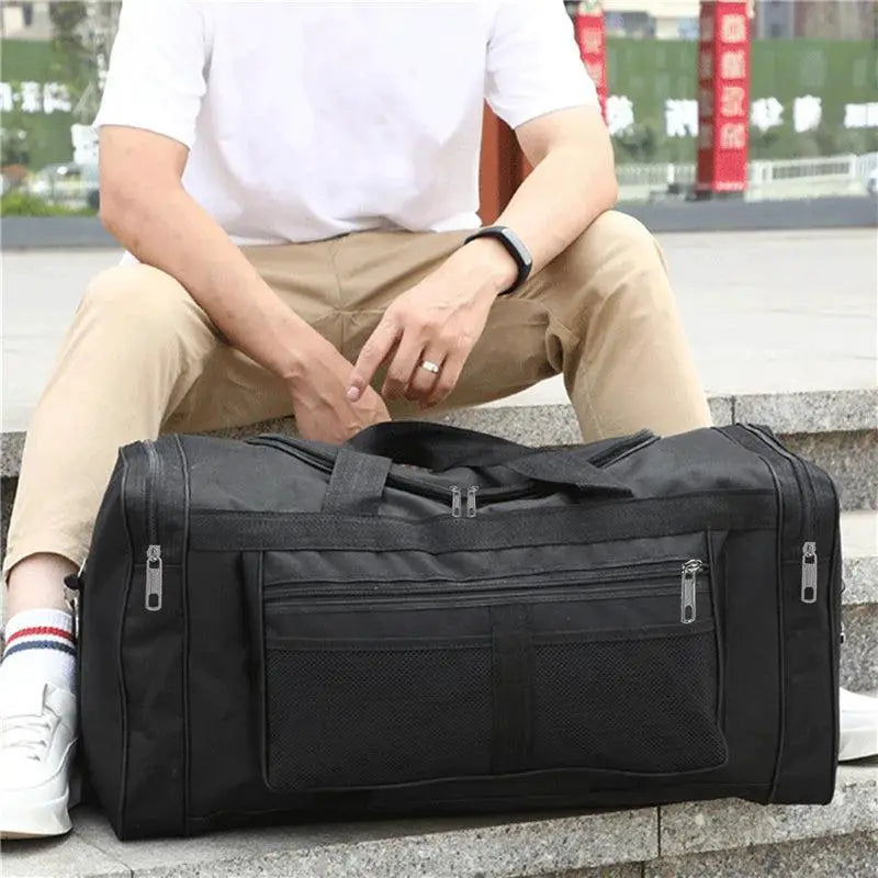 Unisex Nylon Travel Duffel Bag Large Capacity Holdall