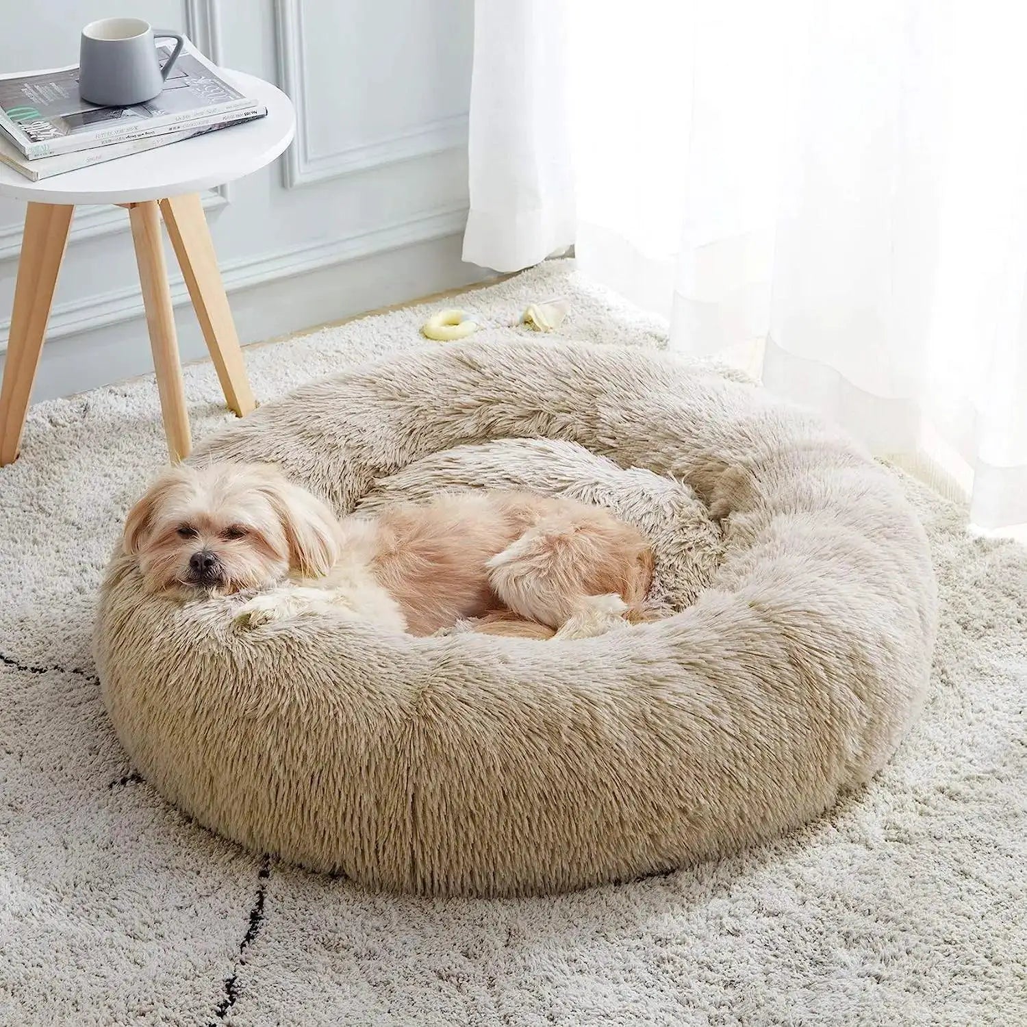 Cozy Plush Cat Bed Soft Warm Sleeping Nest For Cats