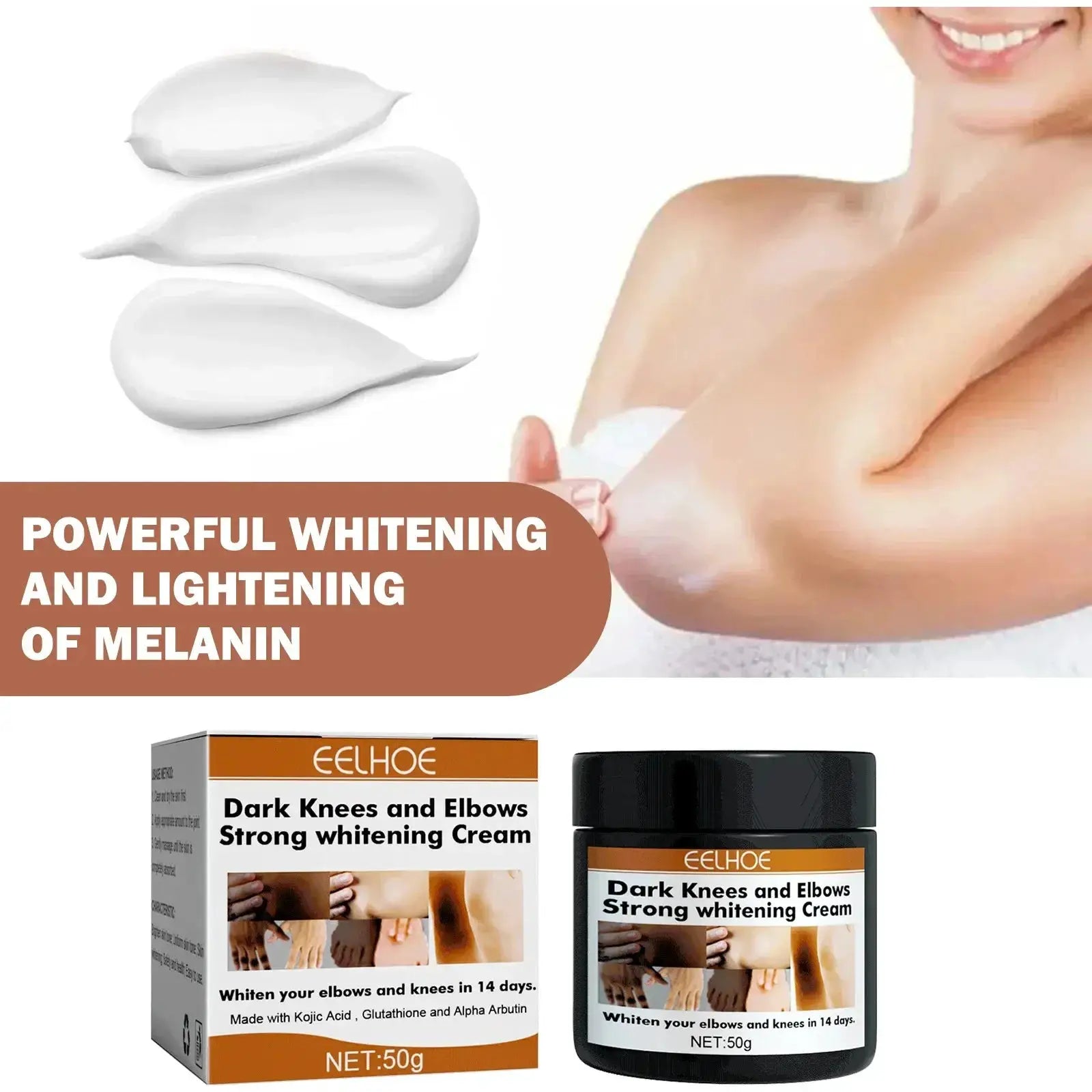 Dark Knuckles Fast Brighten Cream Elbows Hand Knuckle Brightening Serum Knee Black Skin Quickly Lighten Stains Remover Products