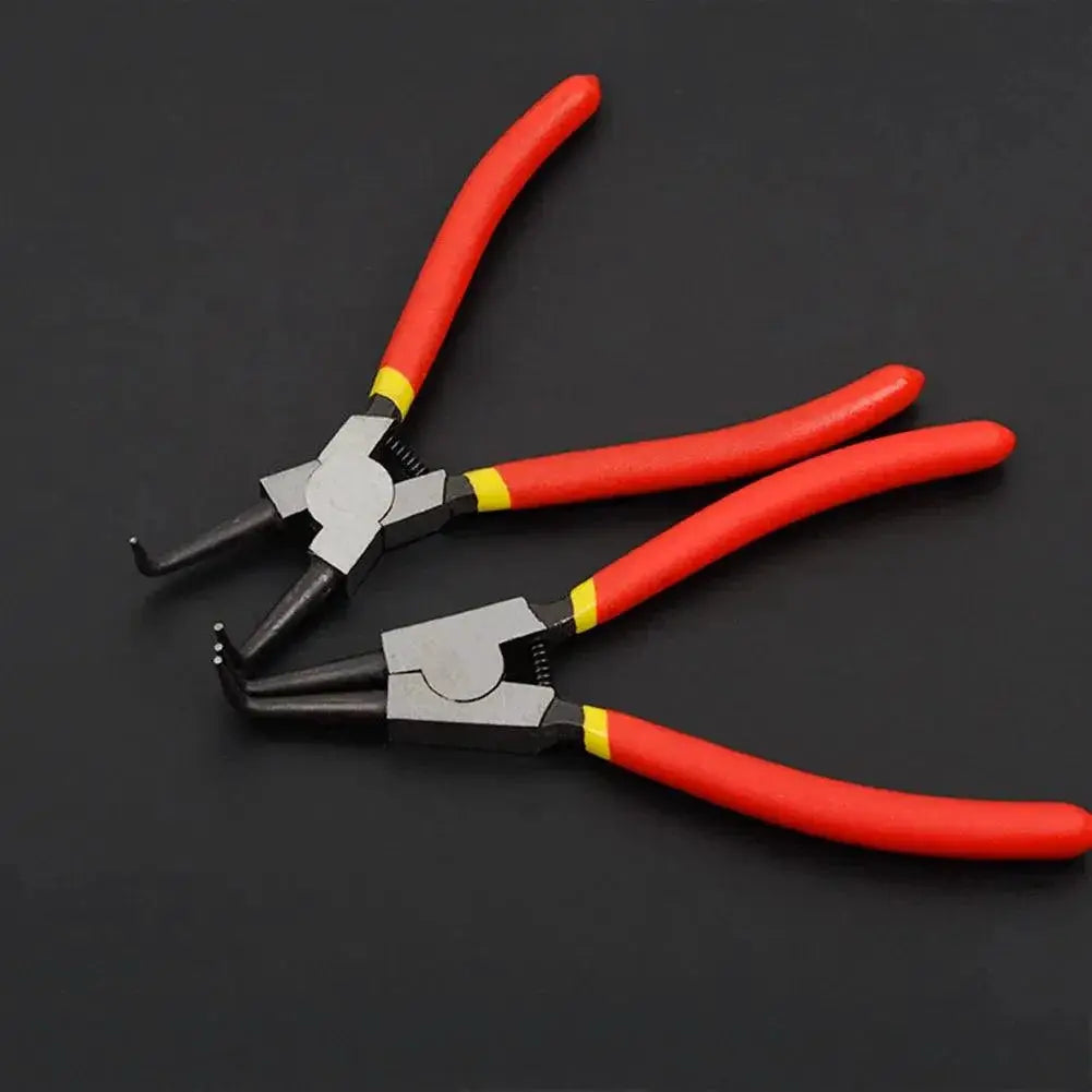 Portable Carbon Steel Snap Ring Circlip Pliers 7 Inch