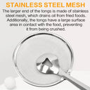 Stainless Steel Fine Mesh Strainer Spoon with Clip Kitchen Oil