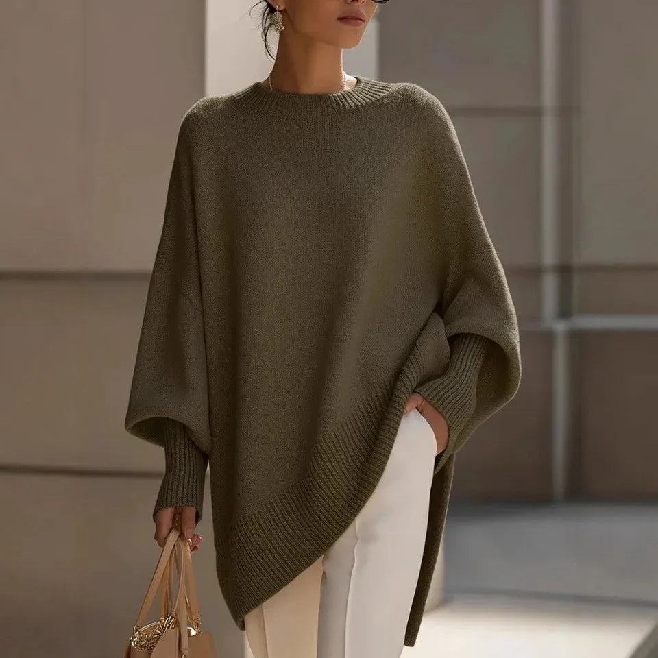 Thick Drop Shoulder Crewneck Sweater