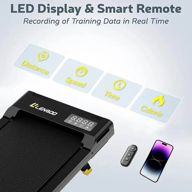 LED Display 120kg Capacity Home Use Walking Pad Treadmill Premium Under Desk Electric Running Machine
