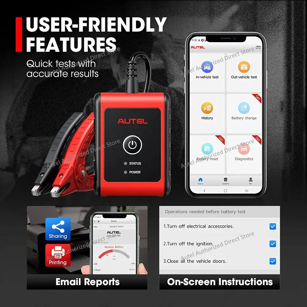 Autel MaxiBAS Car Battery Tester — product view 8