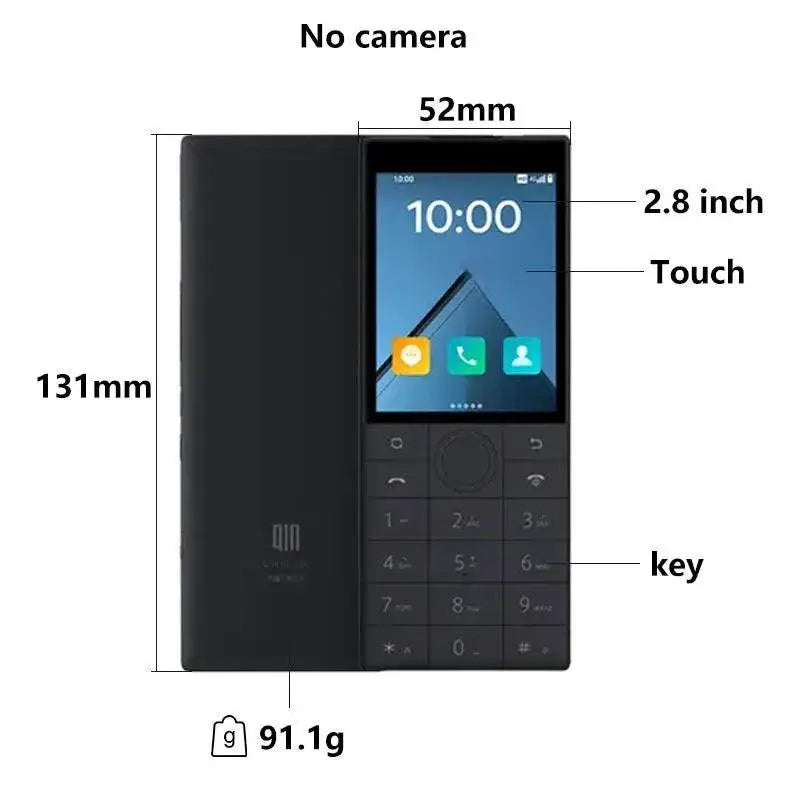 Compact Qin F22 2.8 Inch 4G Smartphone With Google WiFi