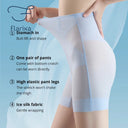 Flarixa Ultra Thin Ice Silk Safety Shorts Women High Waist