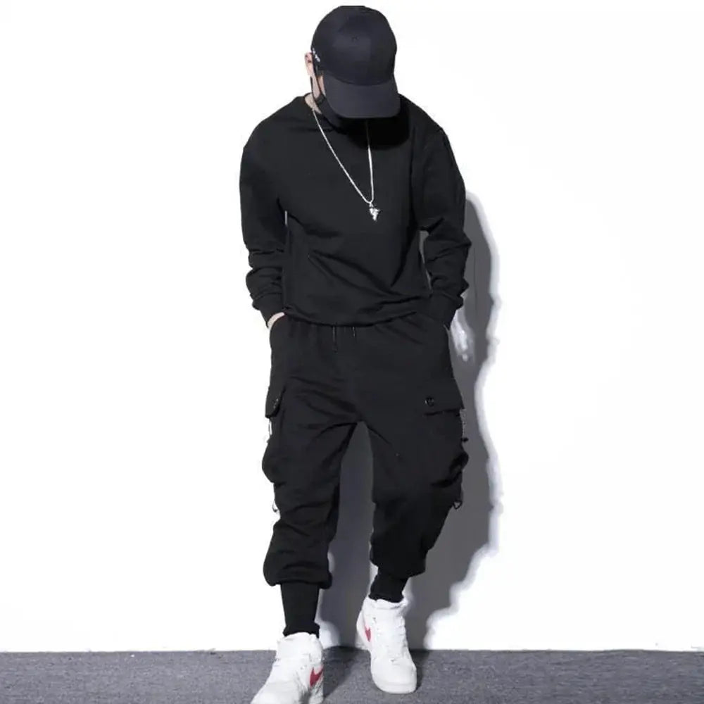 Loose Harem Cargo Pants Men Hip Hop Casual Trousers