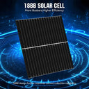 Rvpozwer 200W Bifacial Solar Panel