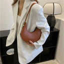 Underarm Tote Bags for Women Luxury Half Moon Hobo Bag