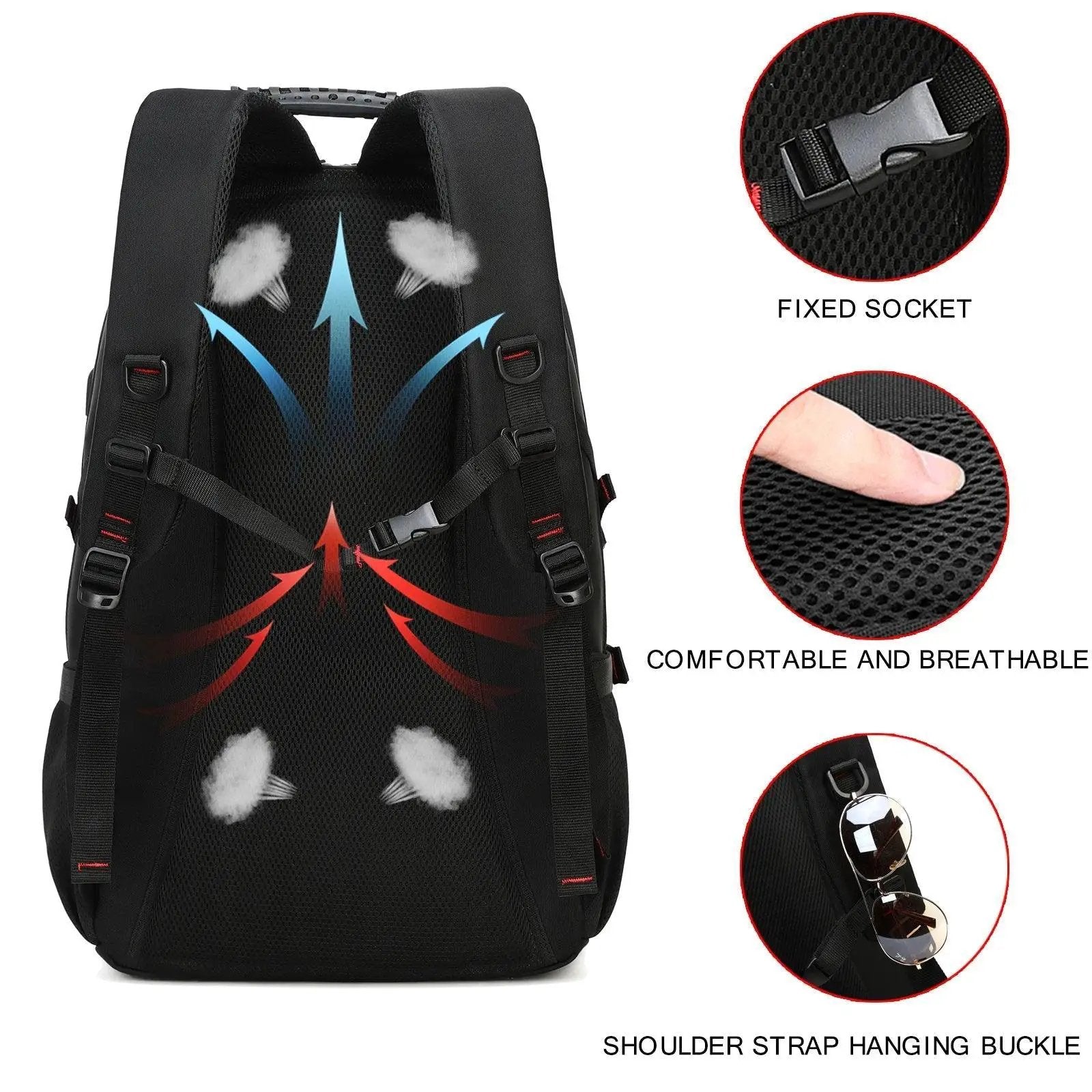 50L Waterproof Outdoor Backpack With Shoe Compartment