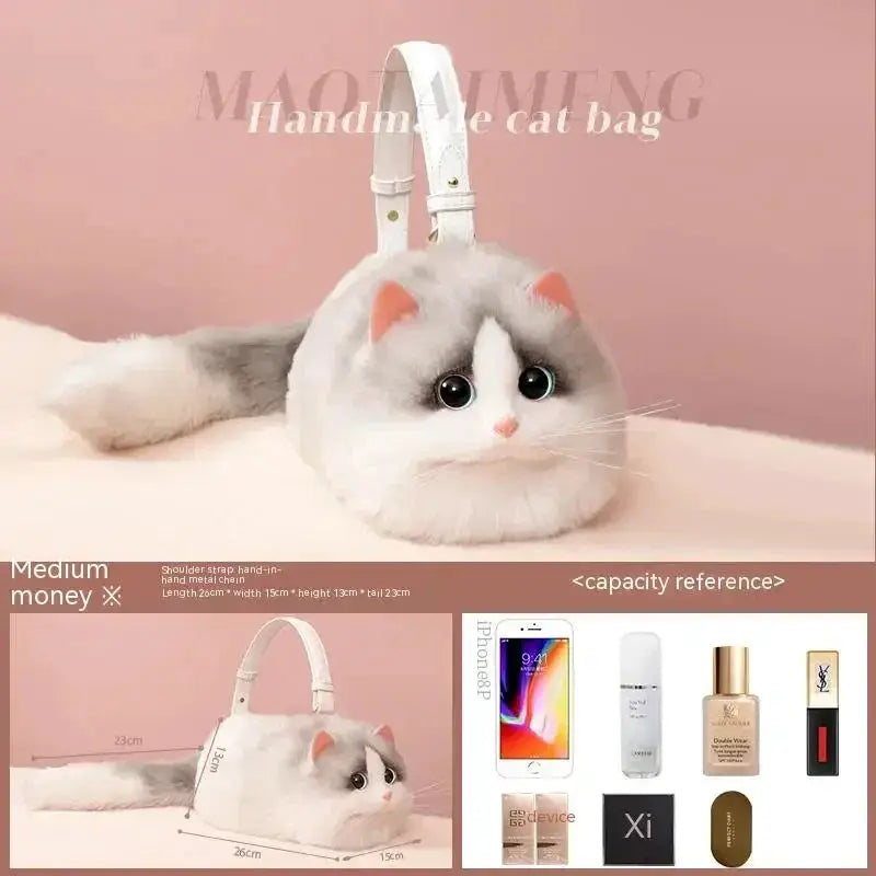 Lightweight Plush Cat Bag for School — product view 17