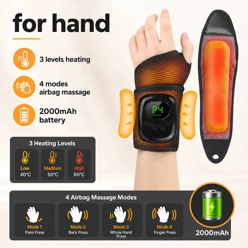 Cordless Foot Massager Heating Kneading And Compression — product view 8