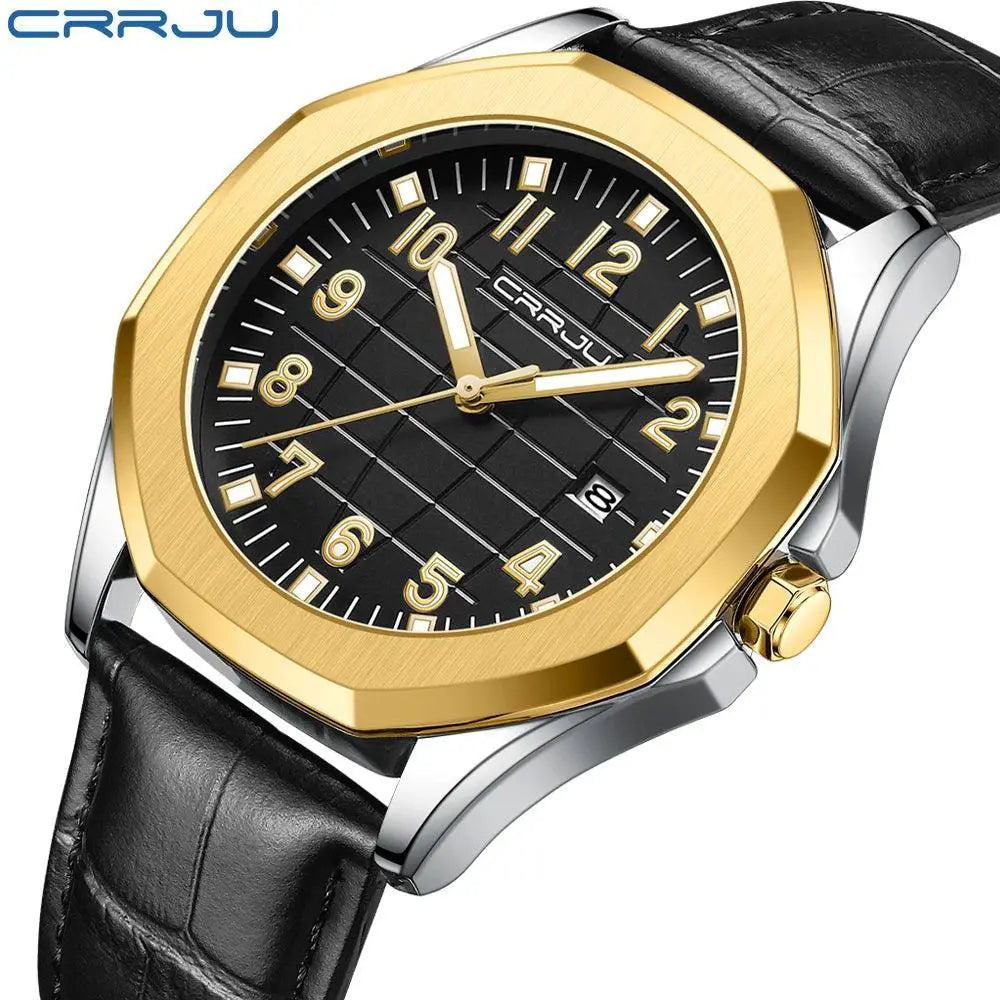Mens Stylish Waterproof Calendar Watch Fashion Essential