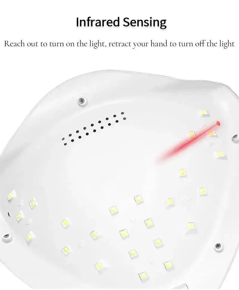 LED UV Nail Lamp Fast Motion Sensing Gel Dryer Compact