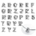 Hot Sale Silver Plated Color Letter Charm Beads for Women