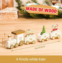 Charming Wooden And Plastic Christmas Train Ornament