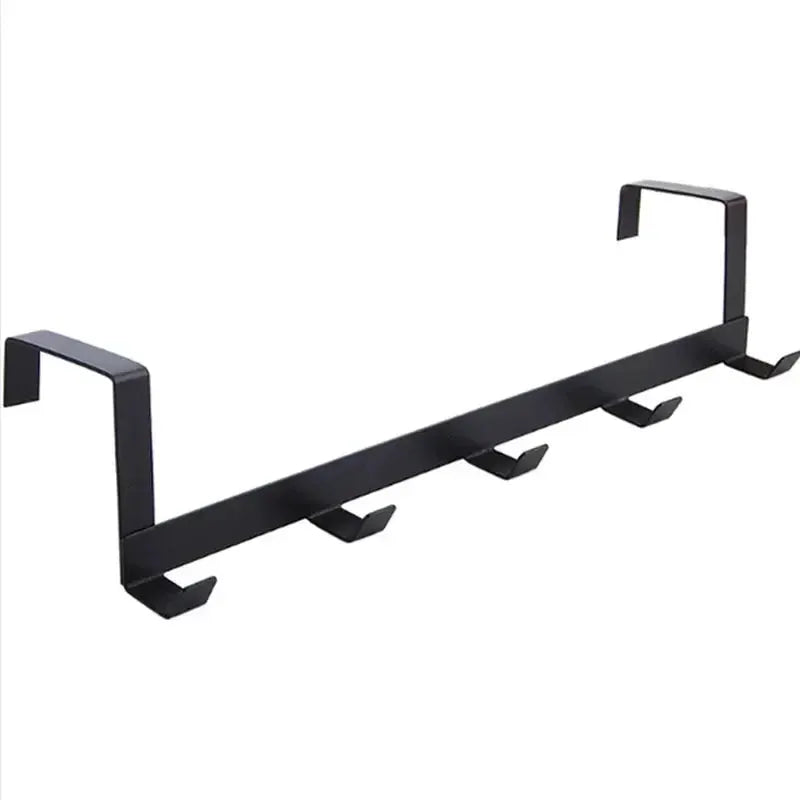Over The Door 5 Hook Bathroom Organizer Rack For Home