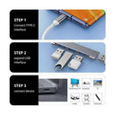 Type C USB Hub 4 Port - Fast 3.0 OTG Splitter