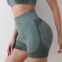 Seamless Yoga Shorts for Women High Waisted with Butt Lifting Scrunch Design