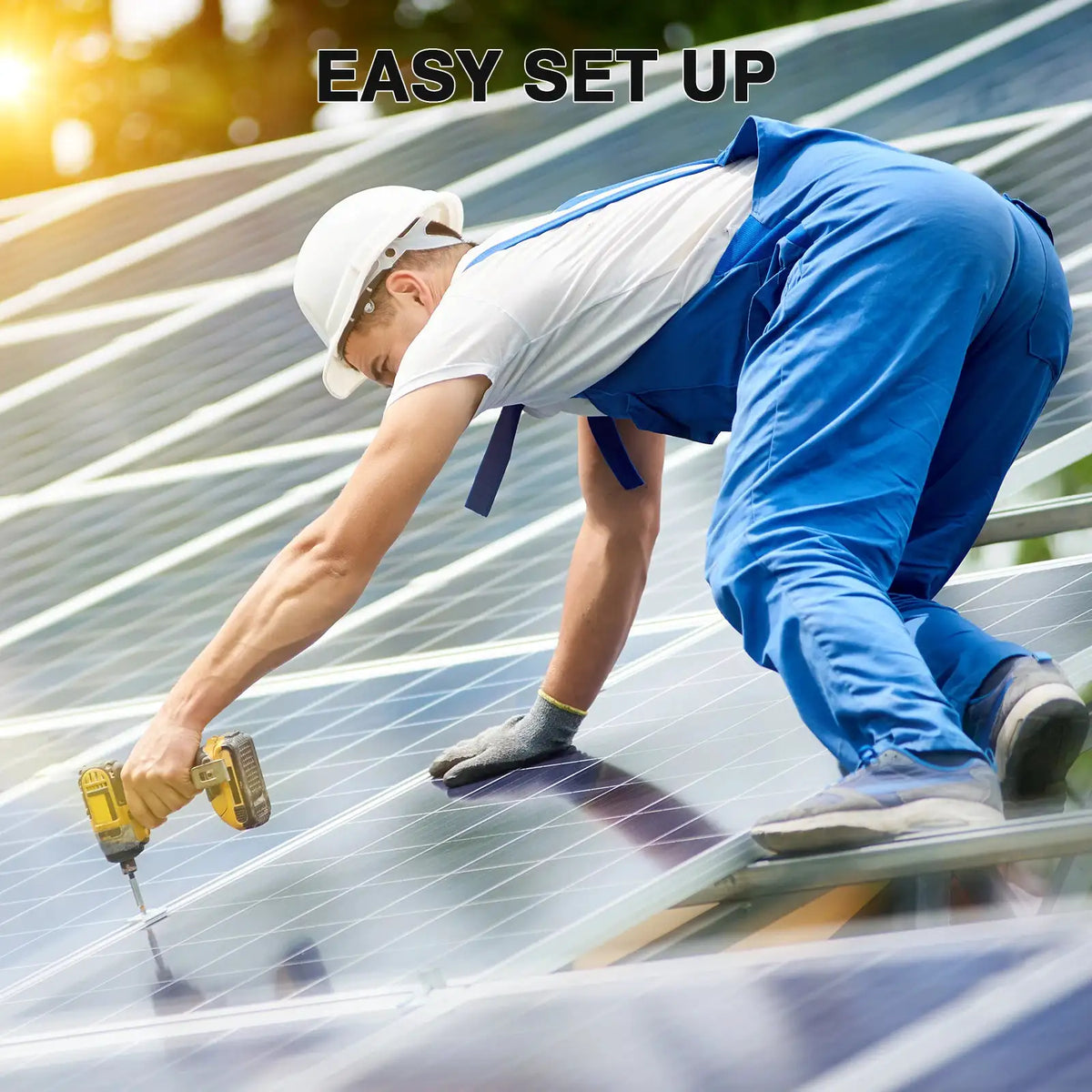 RVPOZWER 300W 10BB N-Type Solar Panel 25% Conversion Efficiency for Residential RV Roof Off Grid Solar Power Systems