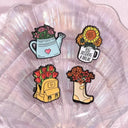 Floral Enamel Pins for Teens Add Color