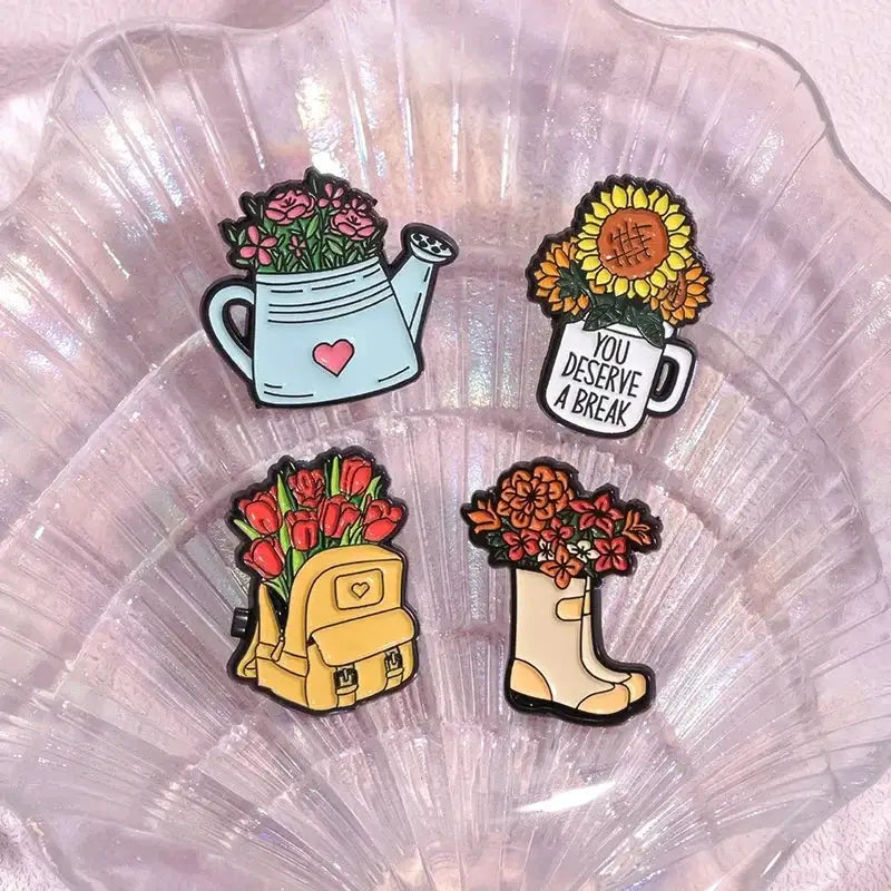 Floral Enamel Pins for Teens Add Color — product view 16