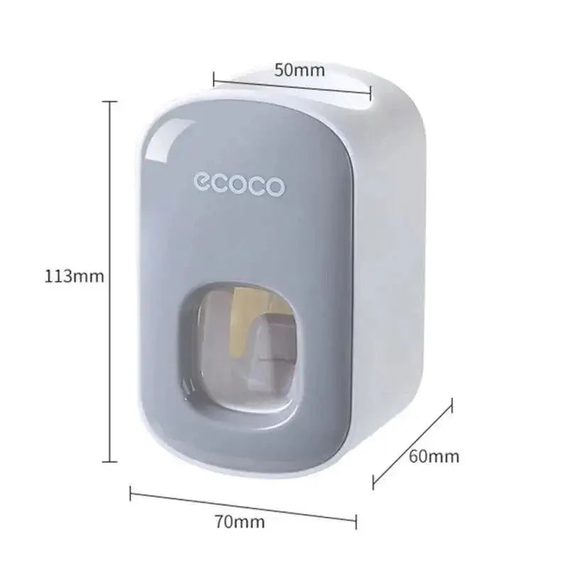 Automatic Toothpaste Dispenser Hygienic Wall Mount Set