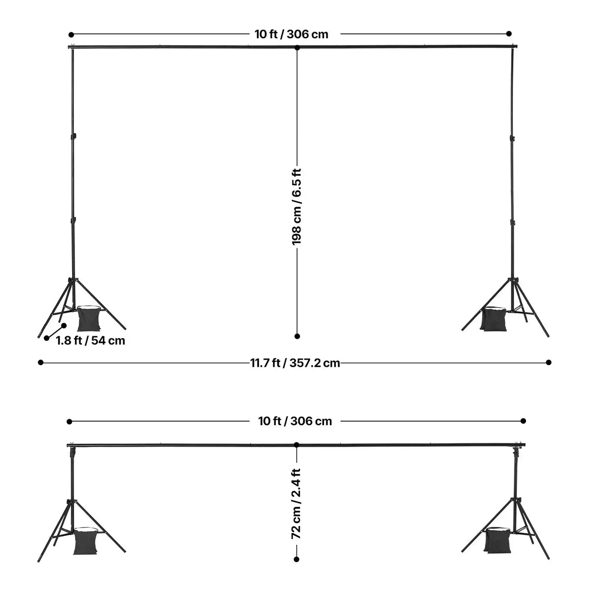 Heavy Duty Metal Backdrop Stand — product image 9