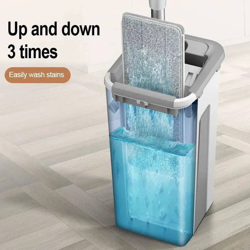 Magic Floor Mop With Rotating Bucket Effortless Cleaning