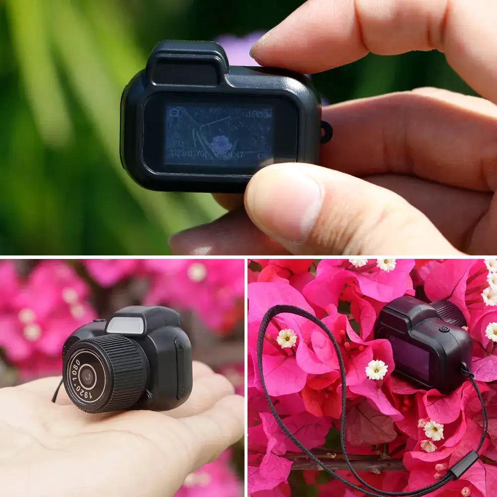 Mini Keychain Camera1080P 2MP Mini Body Camera, Portable Micro Video Camcorder with 0.96inch Display for Kids Students Travel