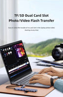 USB C Hub USB Splitter 8 in 2 USB Extender with 4 Ports