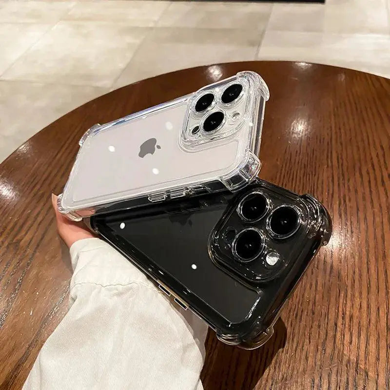 Luxury Shockproof Transparent Silicone Case for iPhone 15